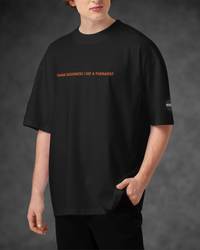 Thank Goodness — Oversized Mock Neck T-shirt