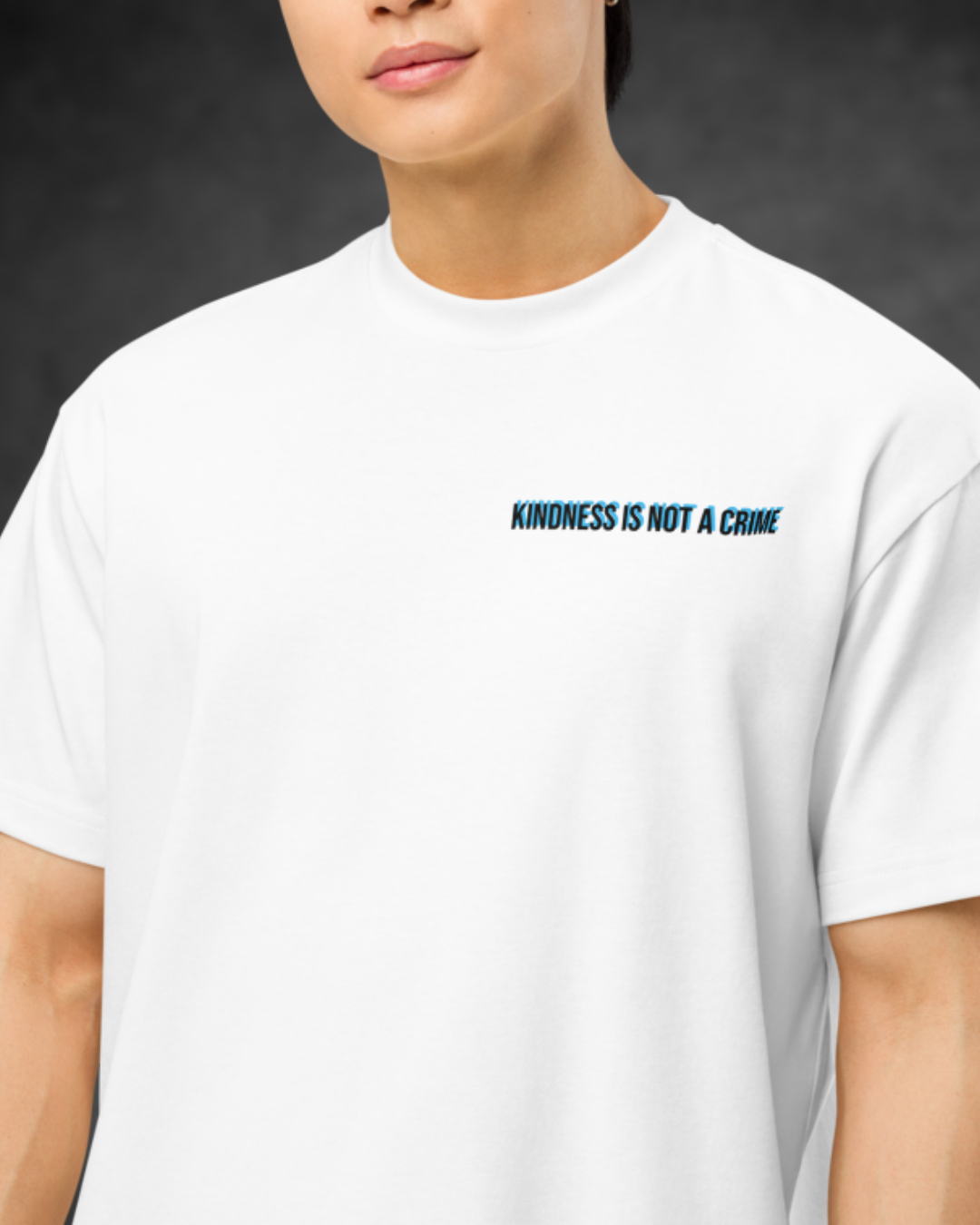 Unisex Oversized Box Tee T-Shirt with 