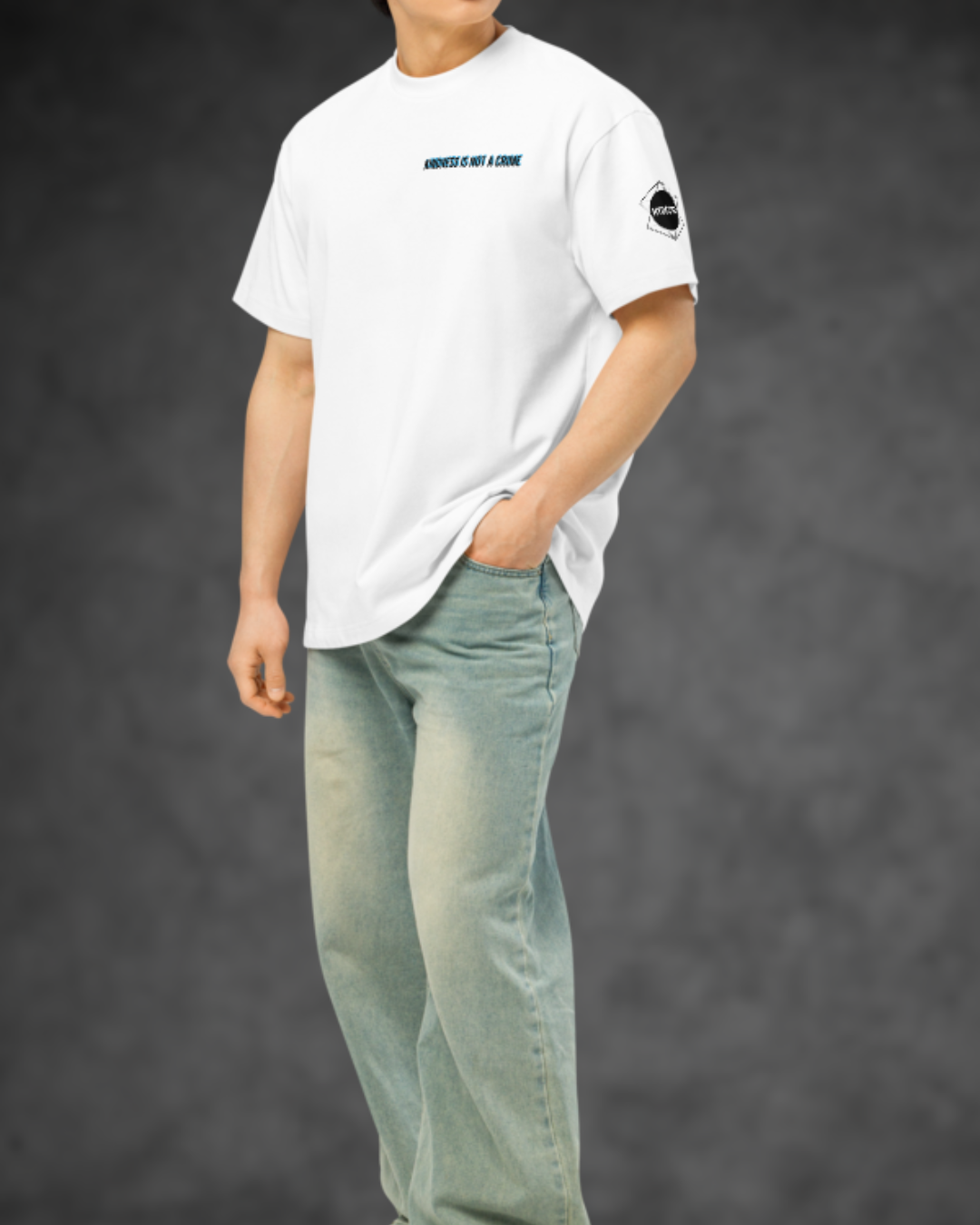 Unisex Oversized Box Tee T-Shirt with 