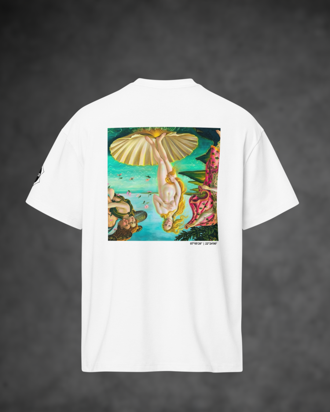 Unisex Oversized Box Tee T-Shirt with 