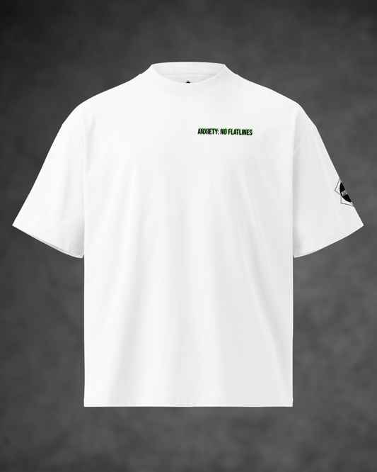 Medusa Graffiti Graphic Oversized Mock Neck T-shirts