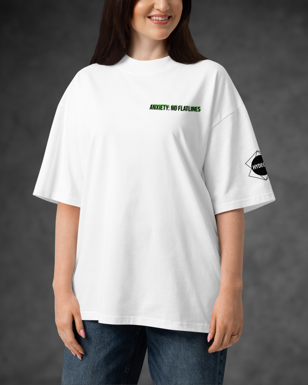 Medusa Graffiti Graphic Oversized Mock Neck T-shirts